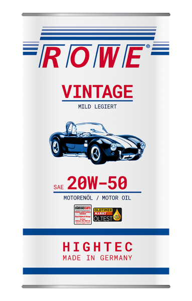 HIGHTEC VINTAGE SAE 20W-50 MILD LEGIERT Youngtimer Oldtiemer Rowe_Artikelbild_diehalle3.0_dershop3.0_5Liter